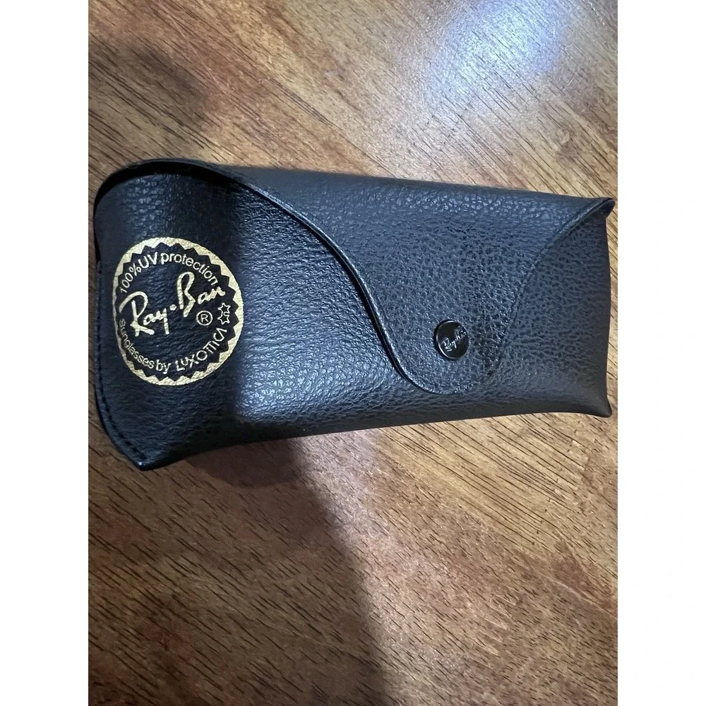 NEW Ray Ban Genuine Black Sunglasses Eyeglasses Case and Cleaning Cloth Only